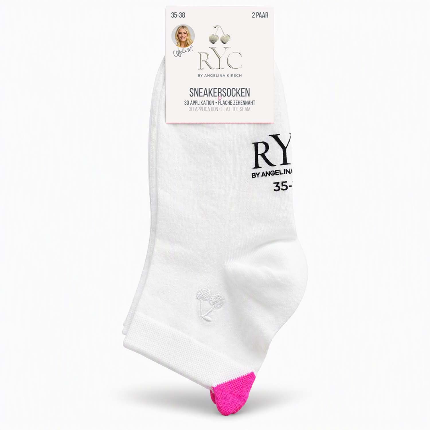 RYC Damen Sneaker Socken 3D 2er Pack
