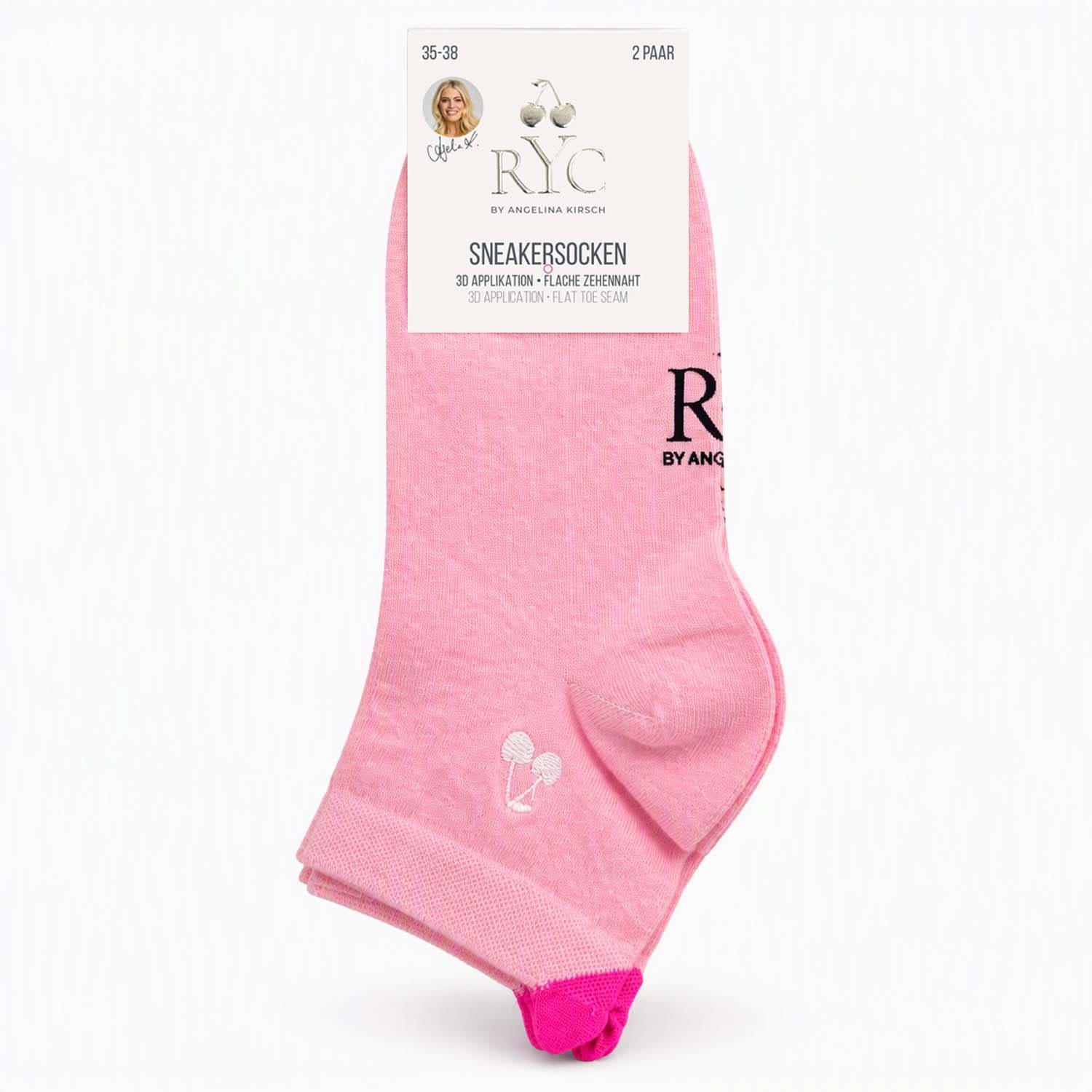 RYC Damen Sneaker Socken 3D 2er Pack