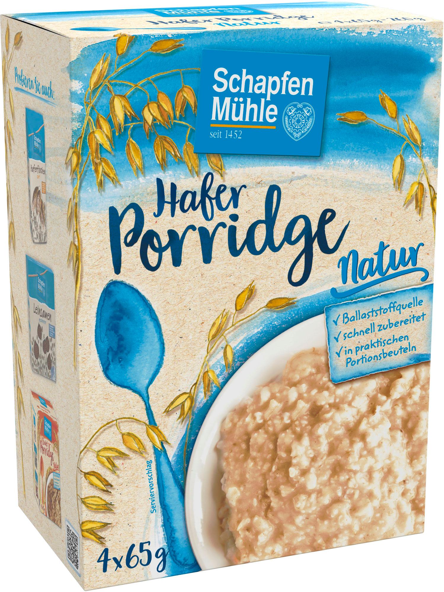 SchapfenMühle Hafer-Porridge Natur