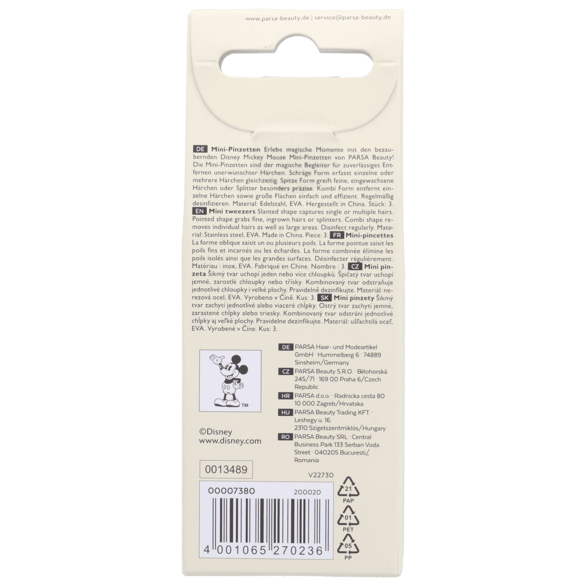 Produktbild PARSA Beauty Mini-Pinzetten Disney 5 von 10