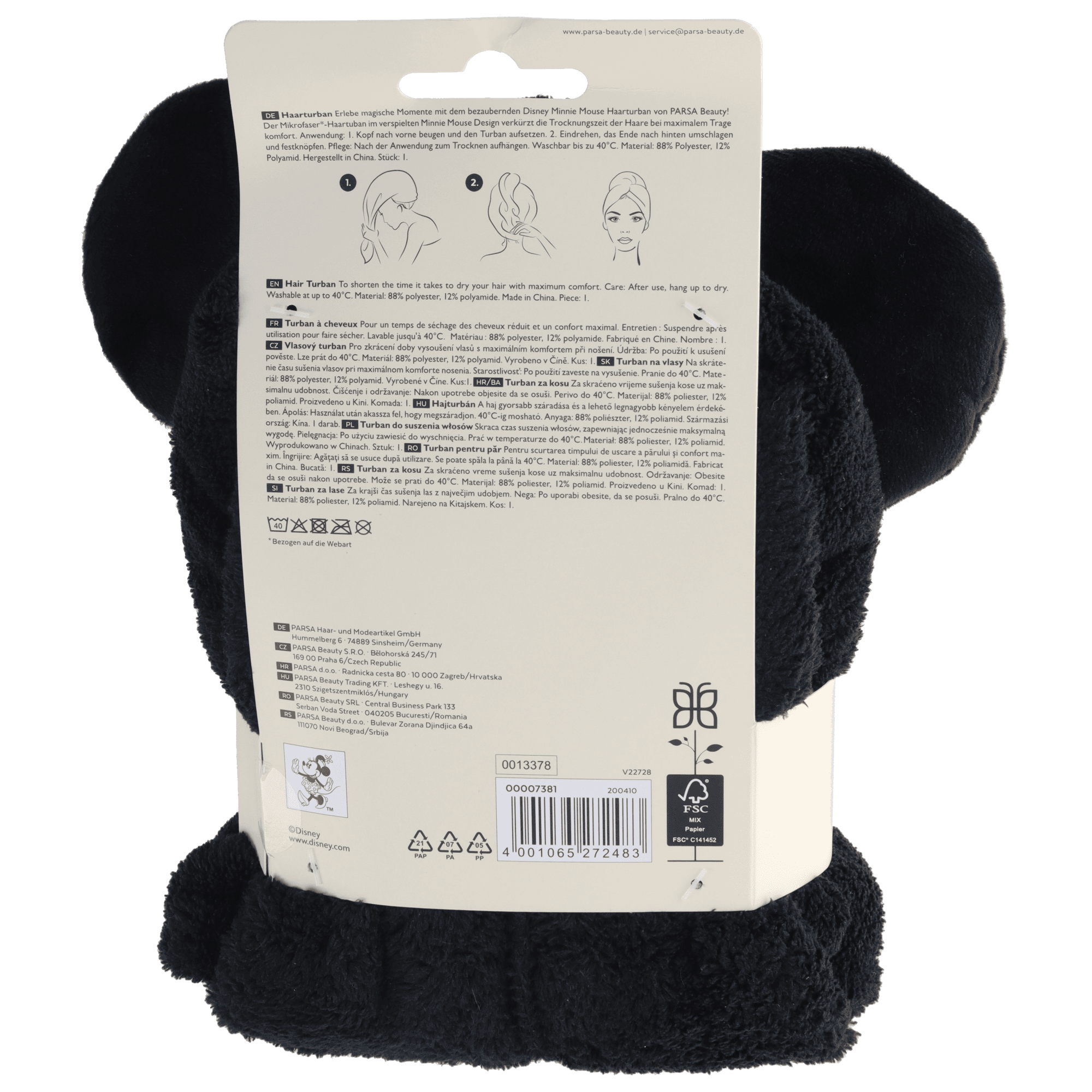 Produktbild PARSA Beauty Haarturban Disney 6 von 11