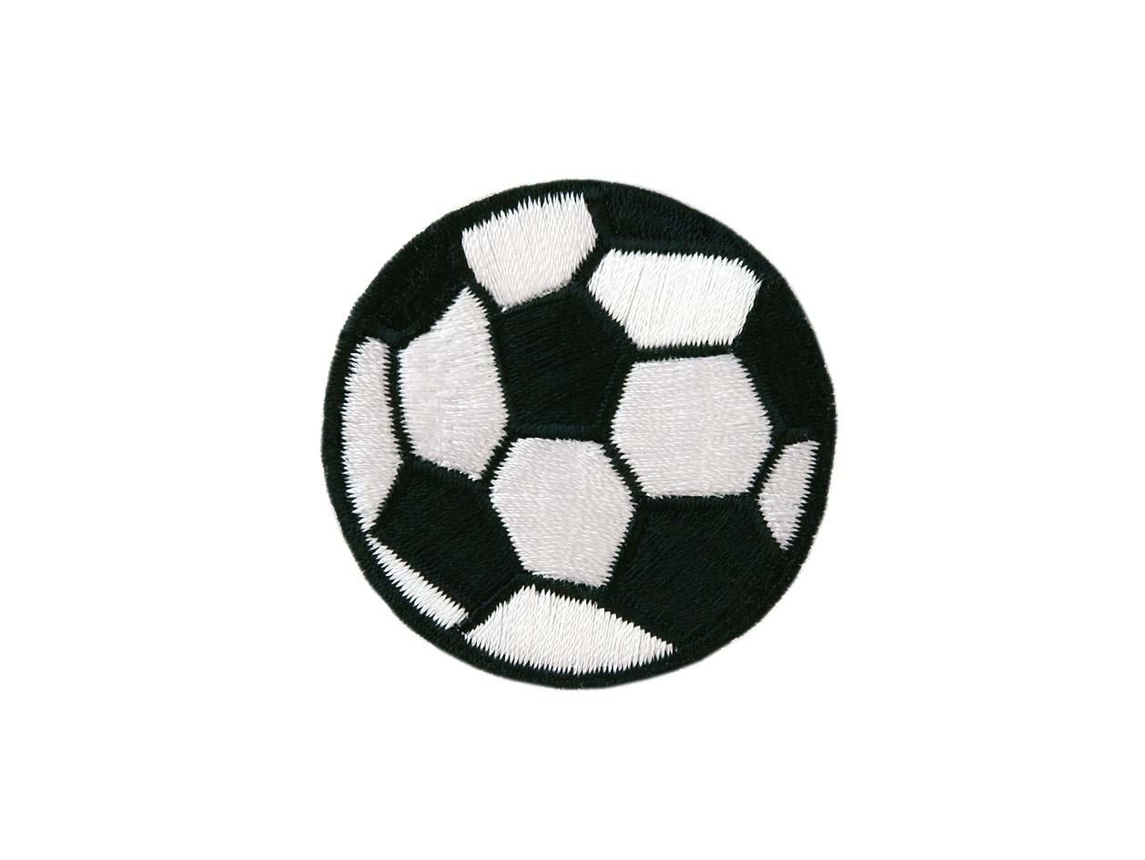 Mono Quick Bügelmotiv Mini Fussball schwarz/weiss