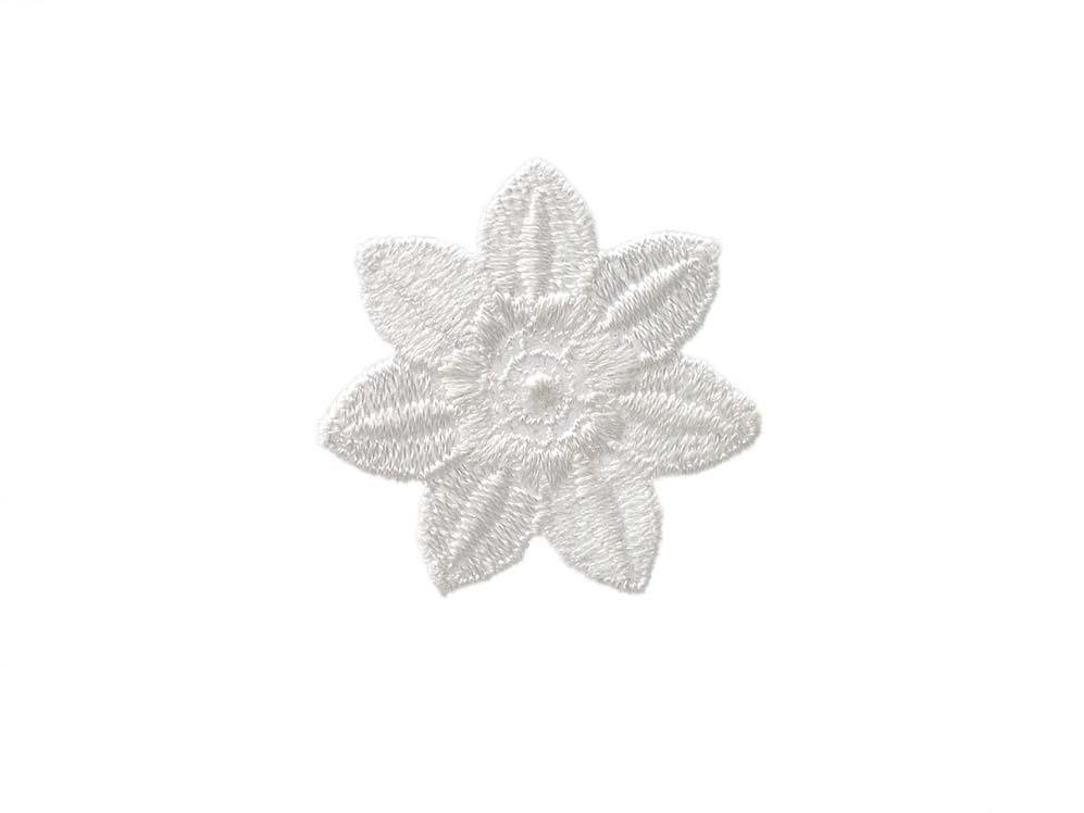 Mono Quick Bügelmotiv Blume weiß