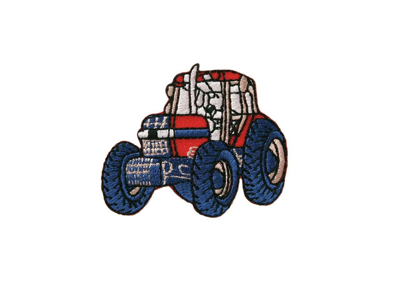 Mono Quick Bügelmotiv roter Traktor, klein