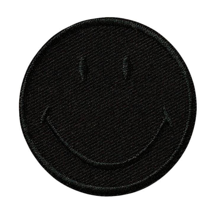 Mono Quick Bügelmotiv Midi Smiley© schwarz