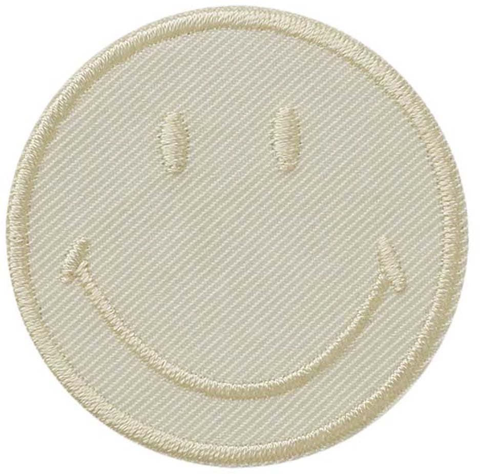 Mono Quick Bügelmotiv Midi Smiley© Vanille 5x5cm