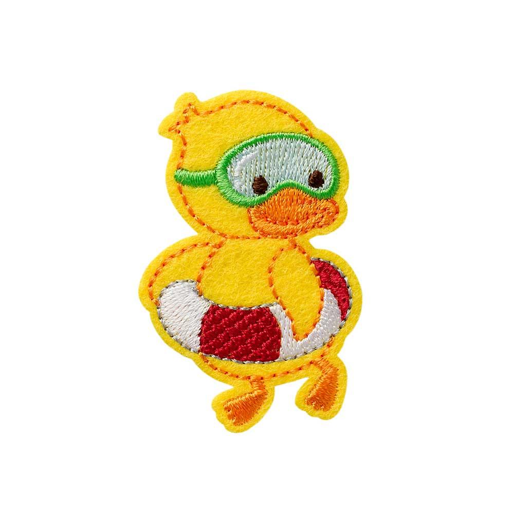 Mono Quick Bügelmotiv Mini Ente mit Schwimmreifen
