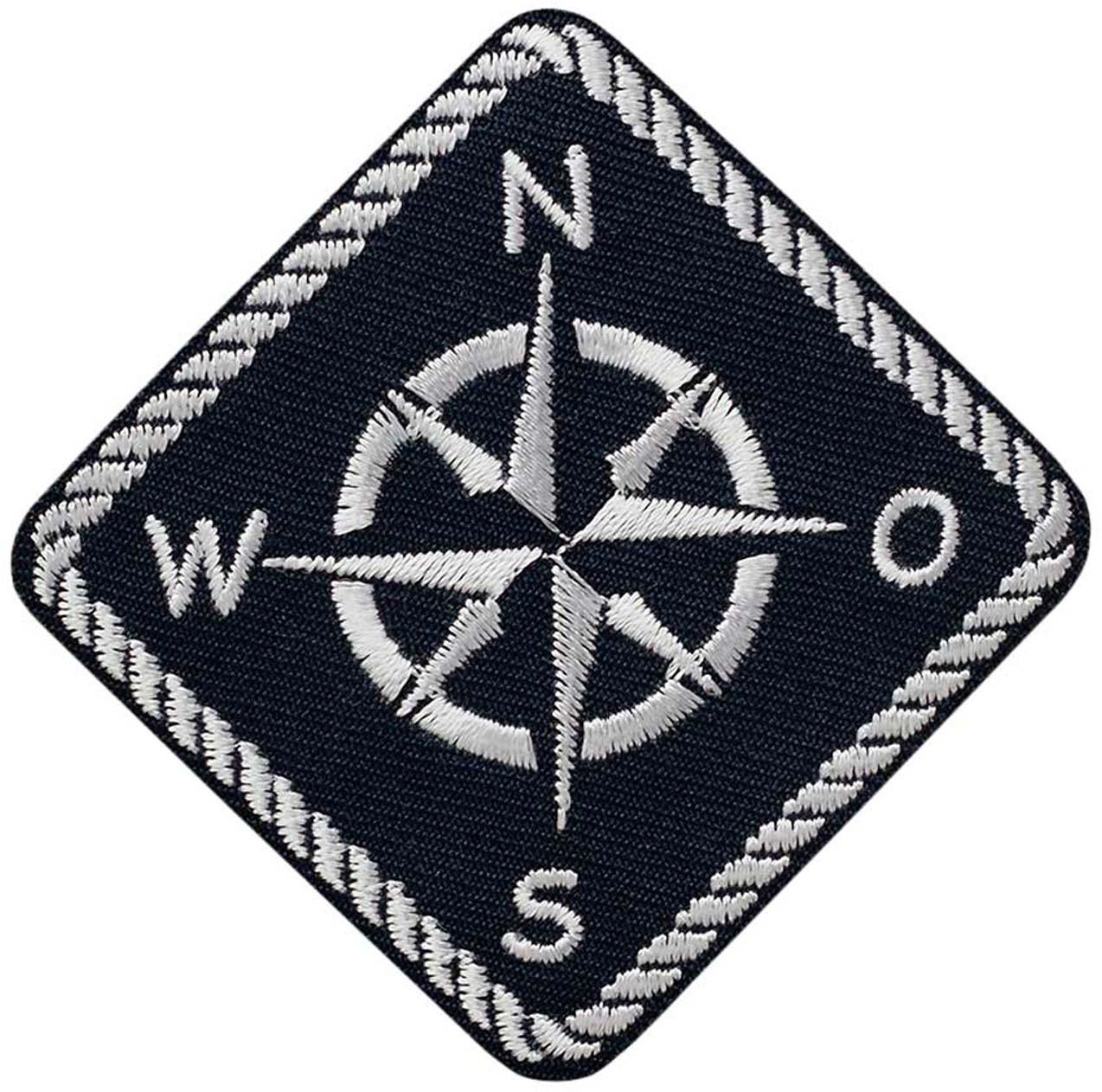 Mono Quick Bügelmotiv Midi Kompass Maritim 7x7cm