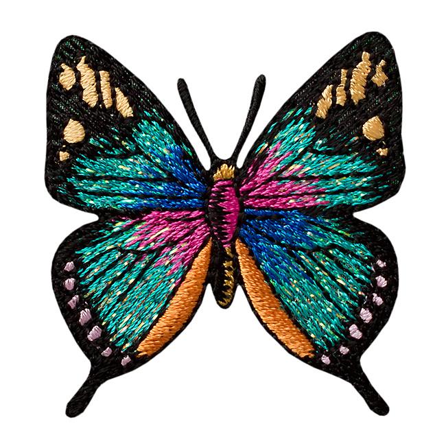 Mono Quick Bügelmotiv Midi Schmetterling Glitzer