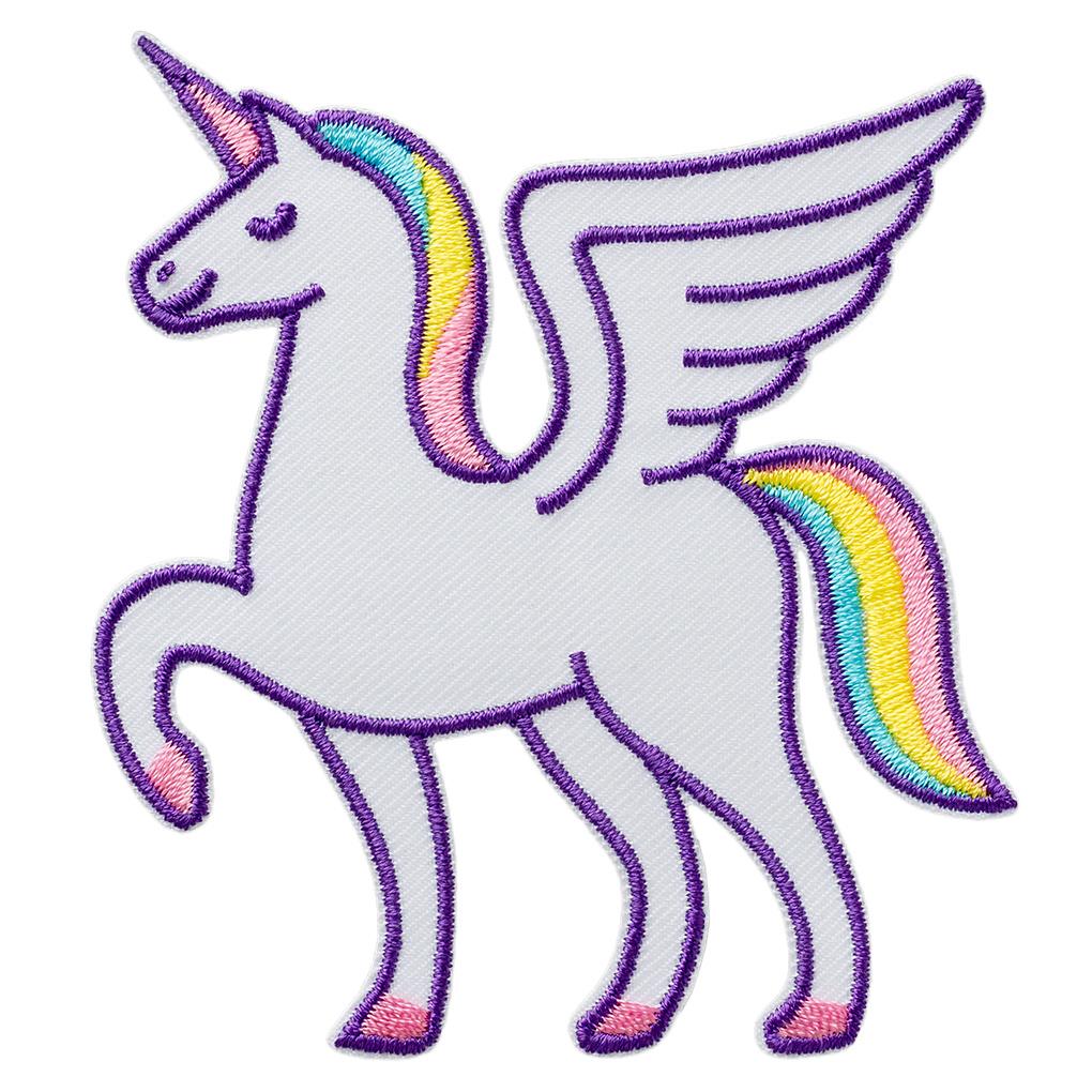 Mono Quick Bügelmotiv Geflügeltes Einhorn