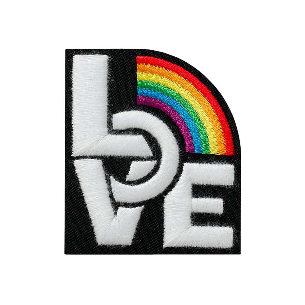 Mono Quick Bügelmotiv Midi Love Regenbogen