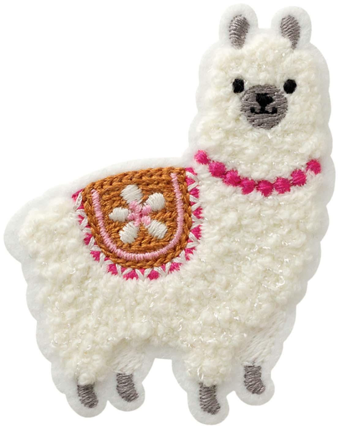 Mono Quick Bügelmotiv Midi Alpaka flauschig 7x5,7cm