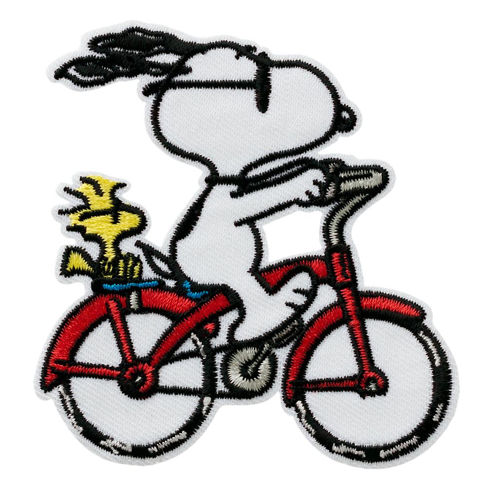 Mono Quick Bügelmotiv Midi Peanuts© Snoopy auf Fahrrad