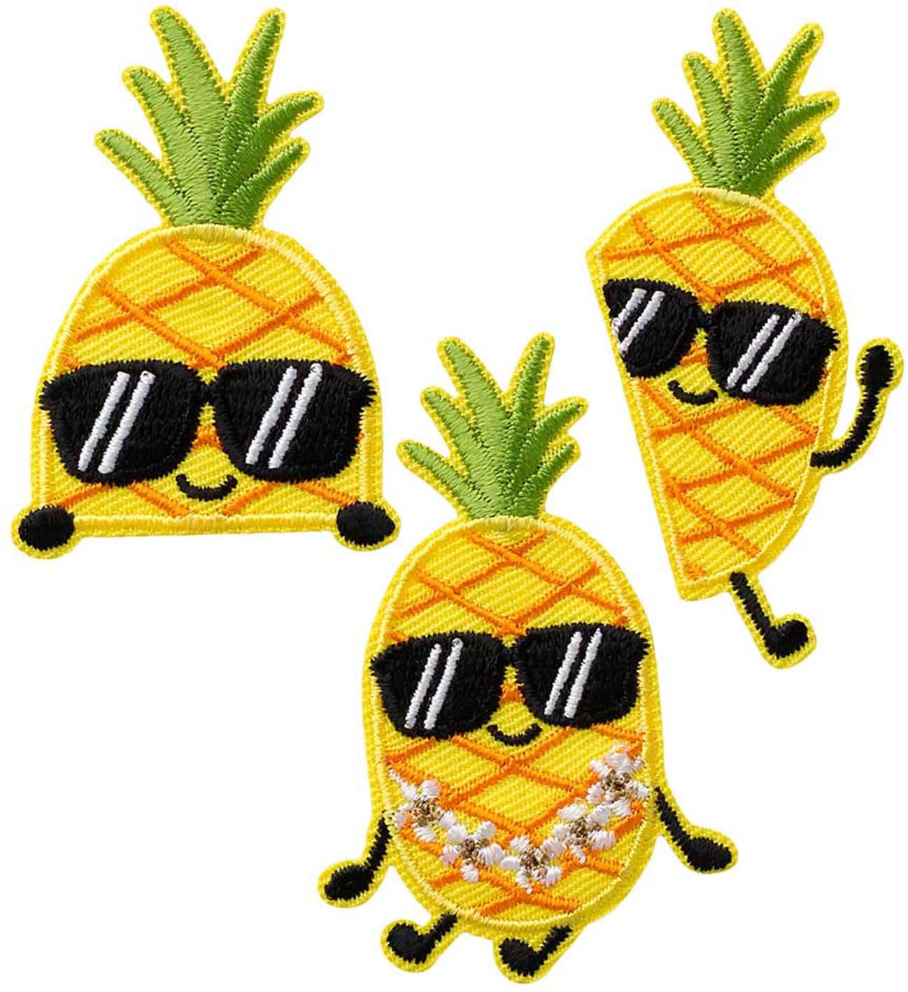 Mono Quick Bügelmotiv Standard Create Ananas 6x3,9cm 3er Set