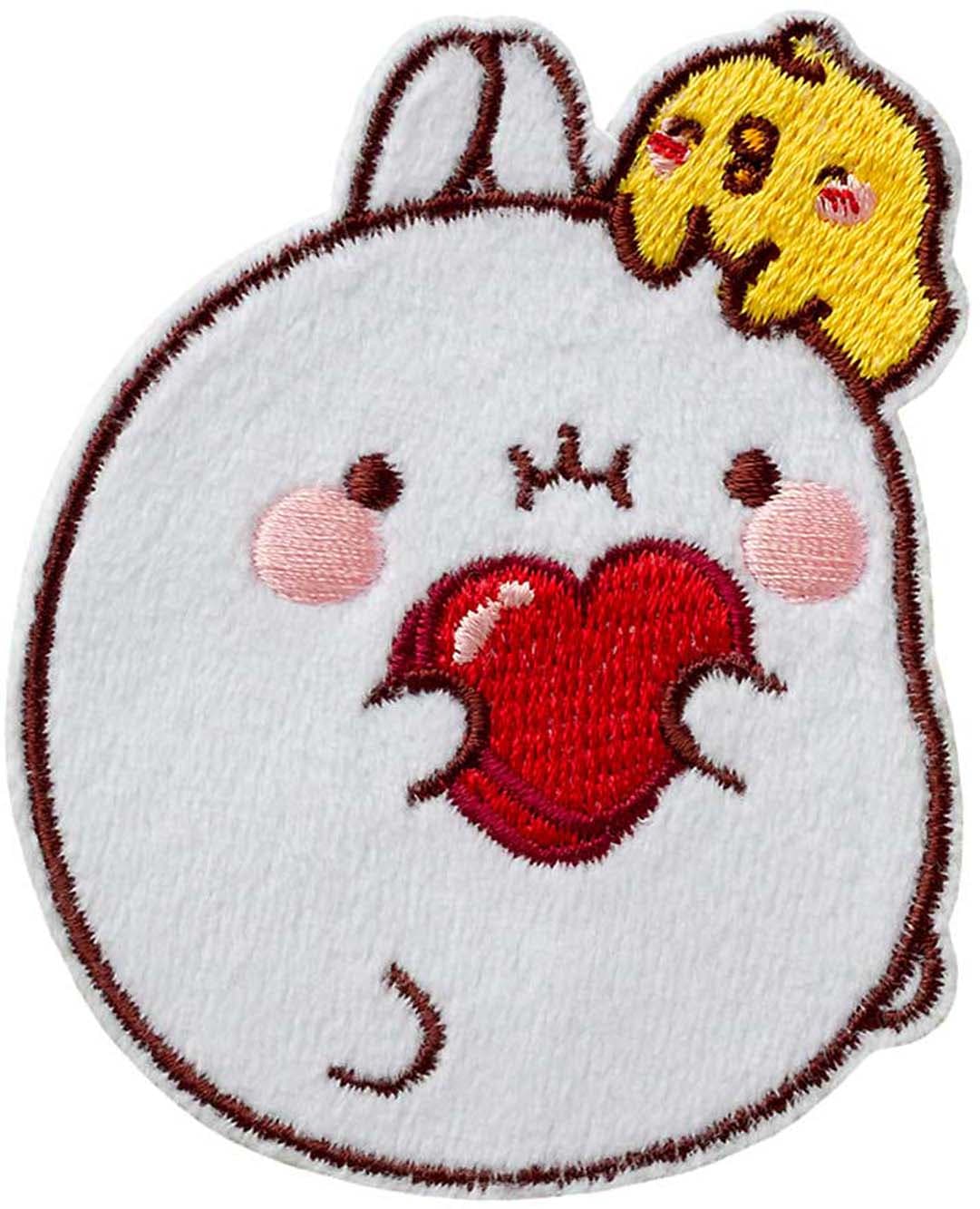 Mono Quick Bügelmotiv Midi Molang© mit Piu Piu 7,2x6,3cm