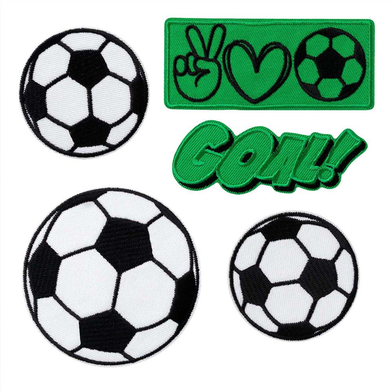 Mono Quick Bügelmotiv Maxi Fußball Set 5-tlg.