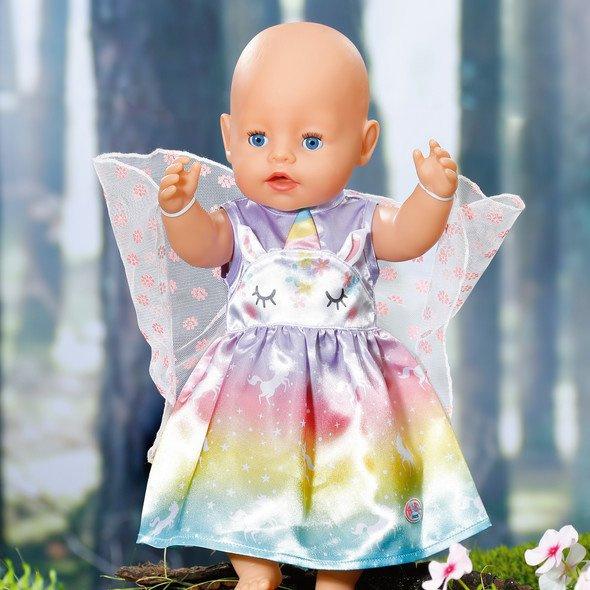 Produktbild BABY born Einhorn Feen Outfit 43cm - Ein zauberhaftes Kleid mit zarten Flügelchen. 3 von 5