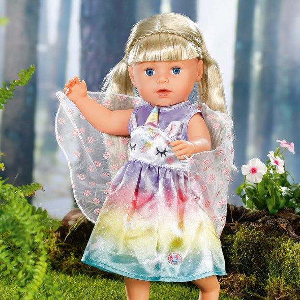 Produktbild BABY born Einhorn Feen Outfit 43cm - Ein zauberhaftes Kleid mit zarten Flügelchen. 4 von 5