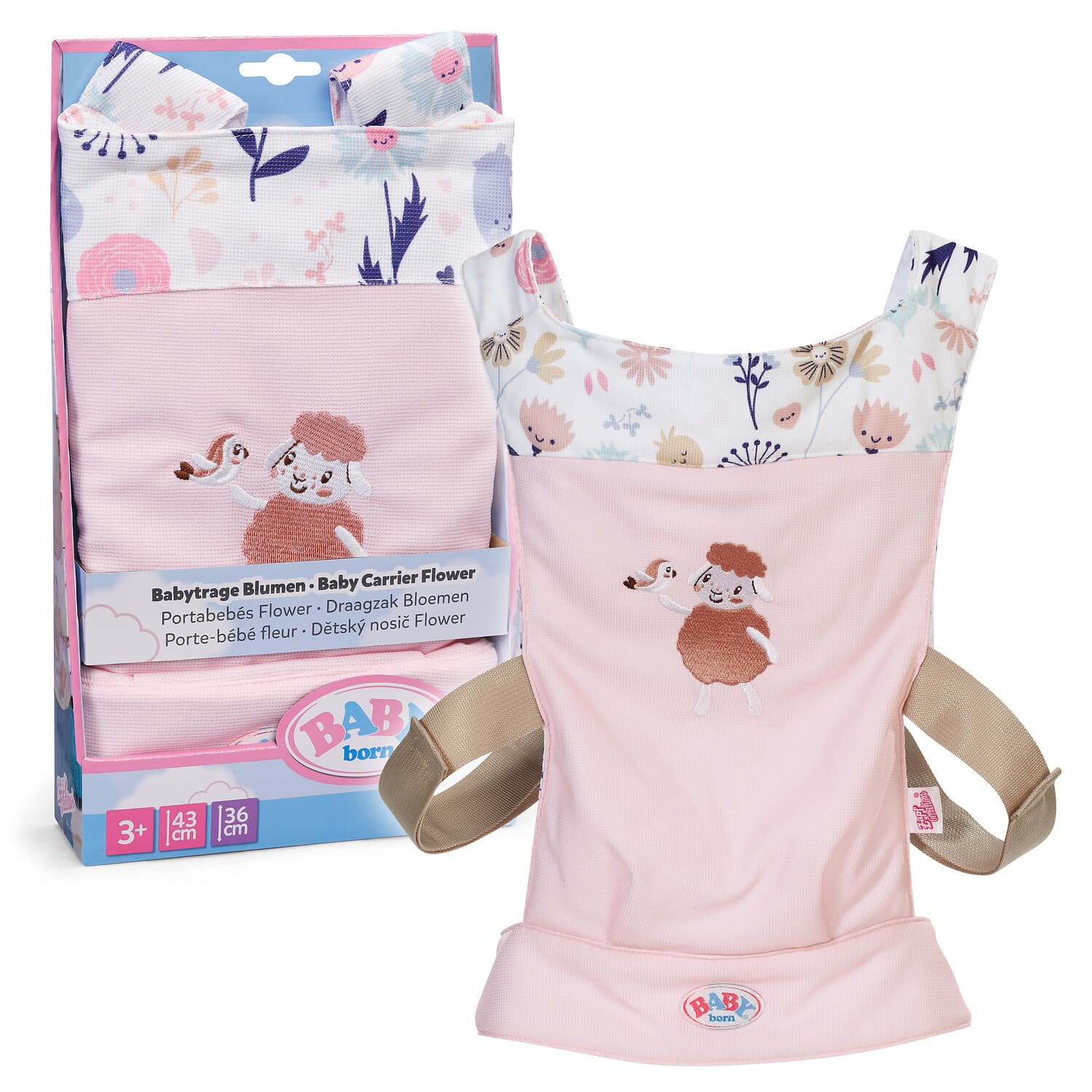 BABY born Babytragesitz Blumen