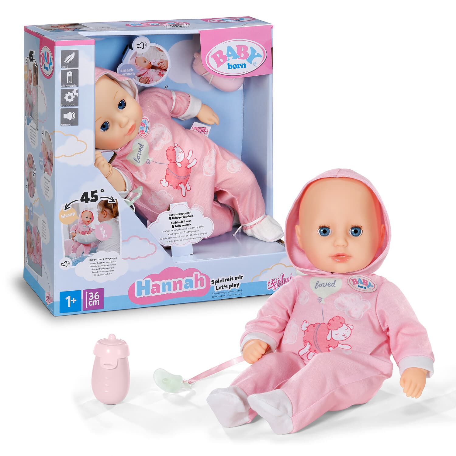 BABY born Hannah Spiel mit mir 36cm