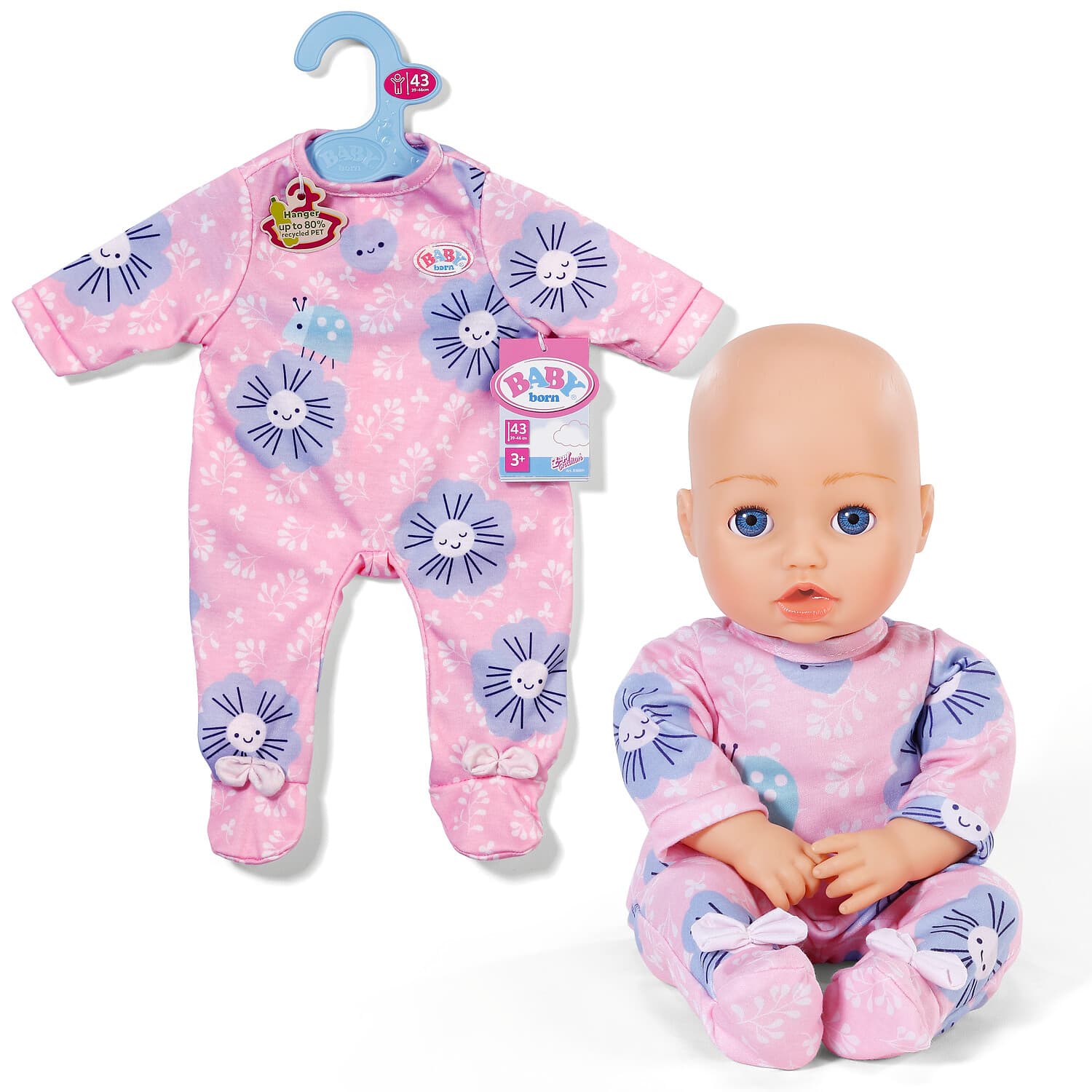 BABY born Strampler Blumen 43cm