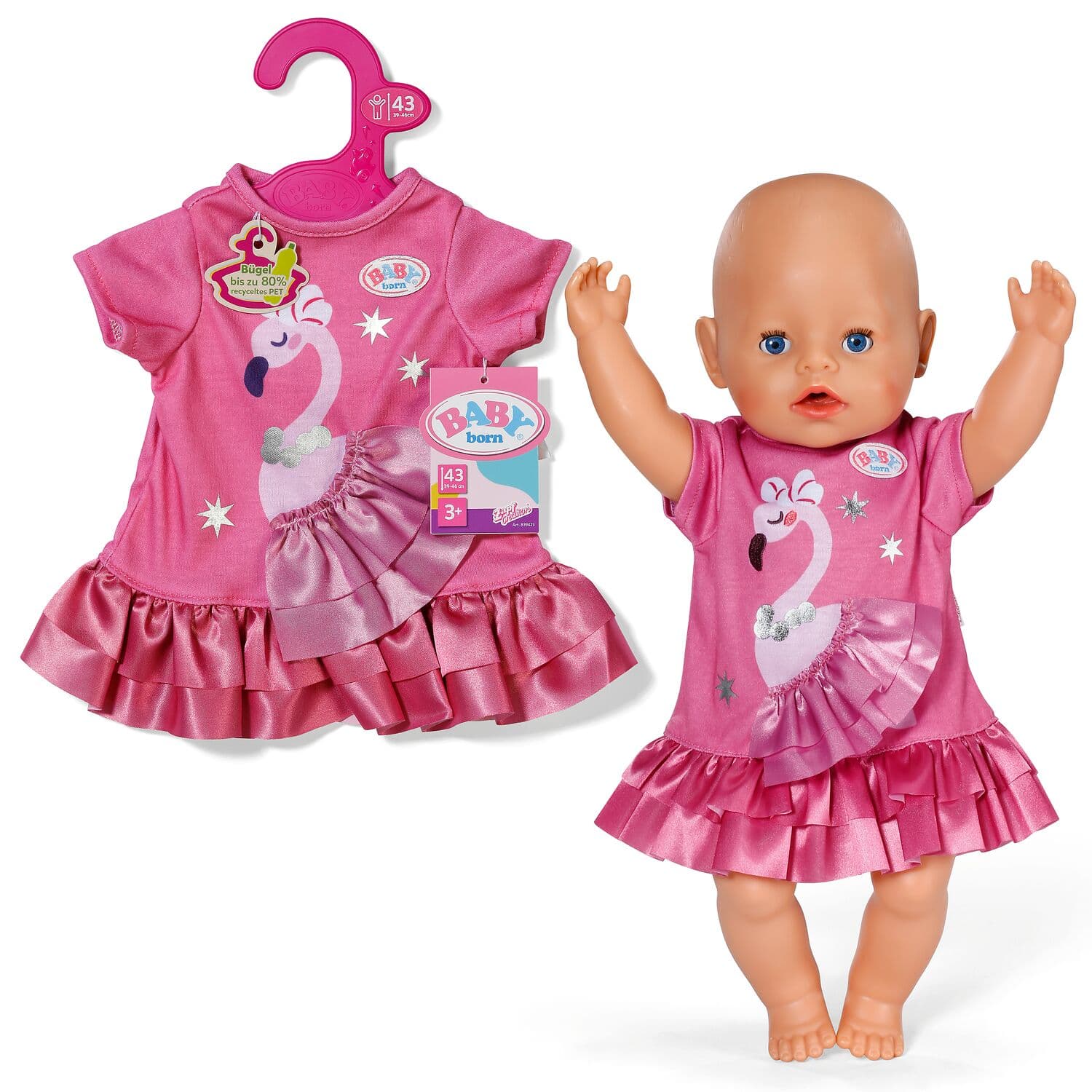 BABY born Flamingokleid 43cm