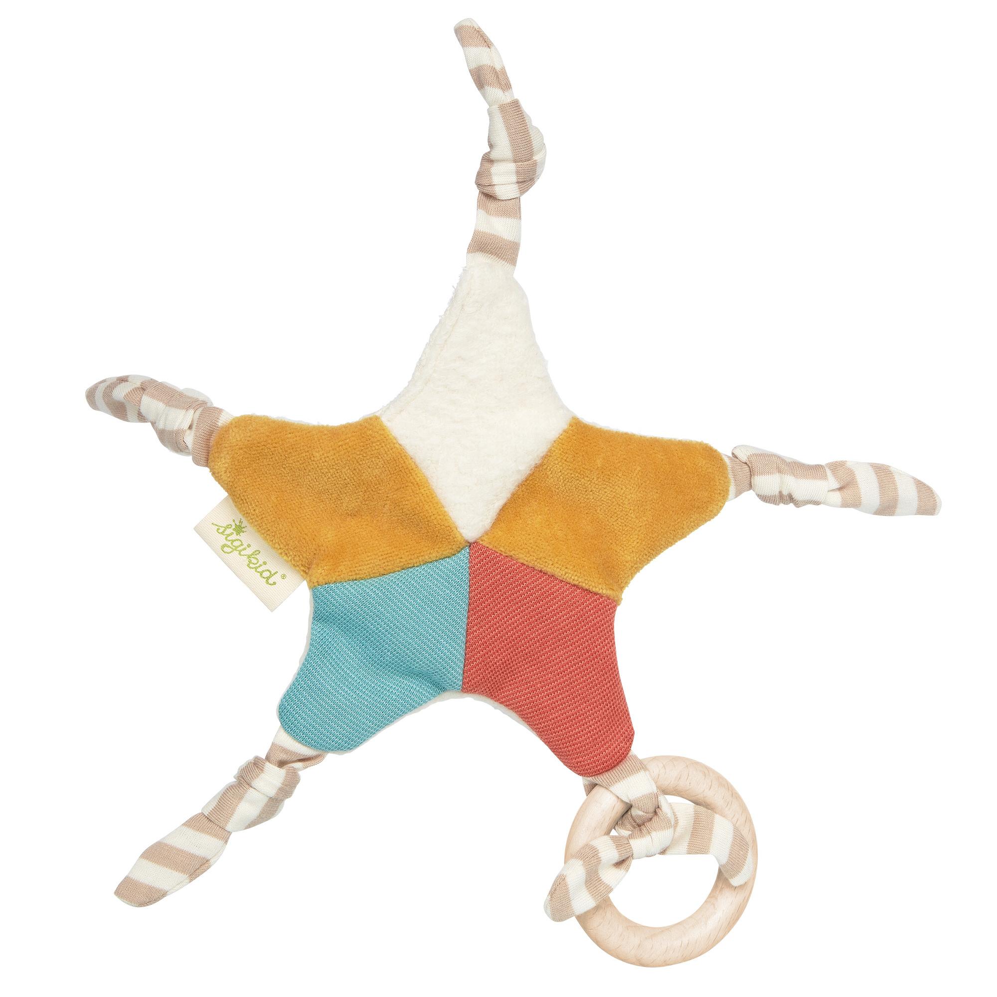sigikid - Baby Schnuffeltuch Stern, Green Collection