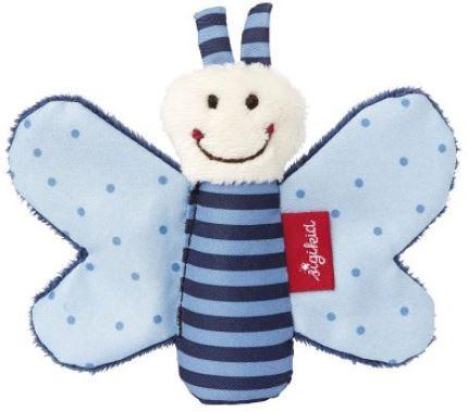 sigikid - Knister-Schmetterling, blau Red Stars Collection