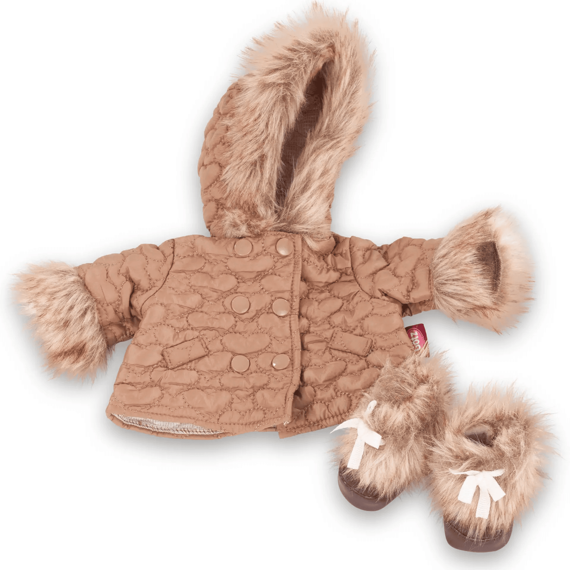 Götz Kombi Winter Beige für Puppen 30-50 cm | Winterjacke & Winterstiefel