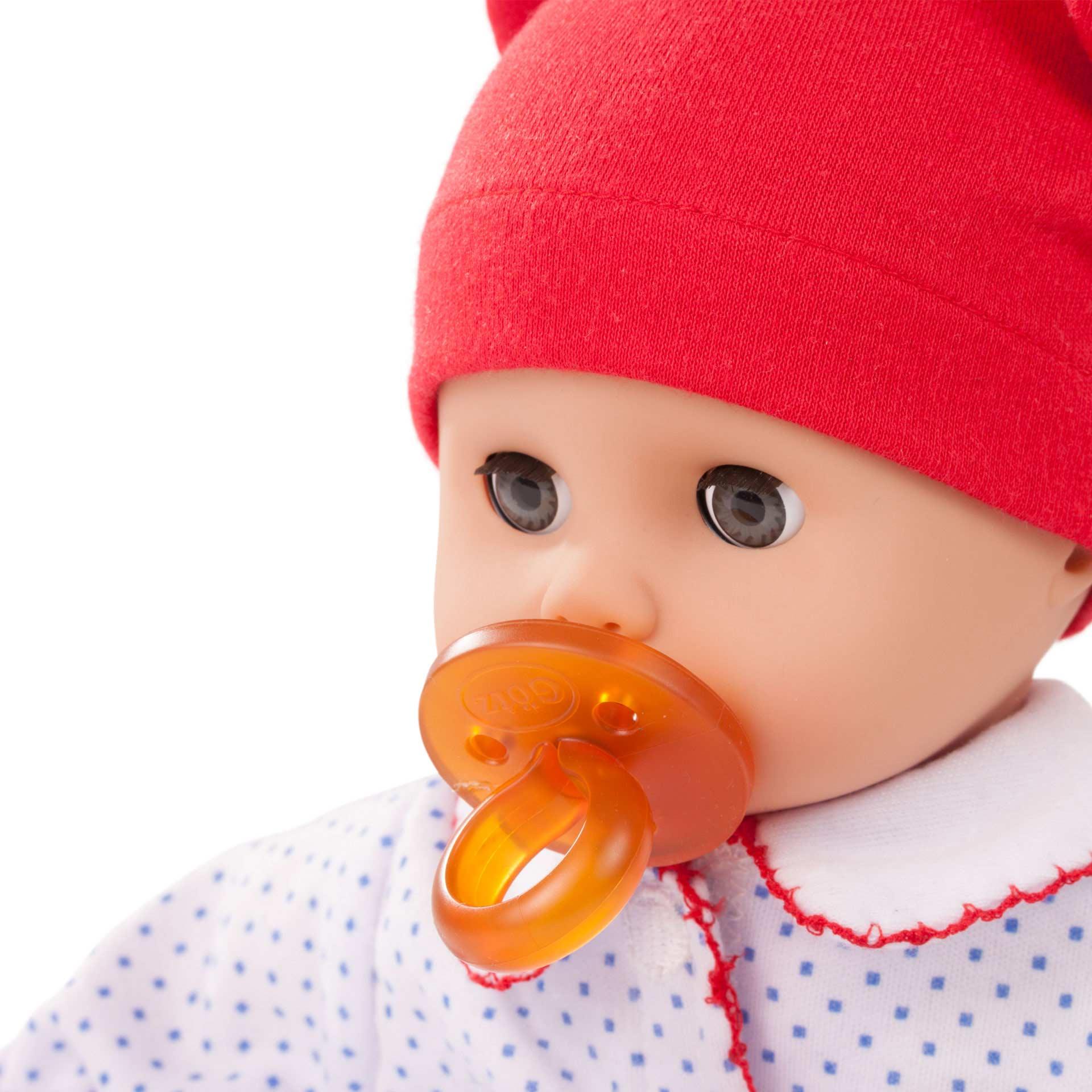 Produktbild Götz - Muffin Junge, Babypuppe ohne Haare mit blauen Schlafaugen, 33 cm 4 von 5