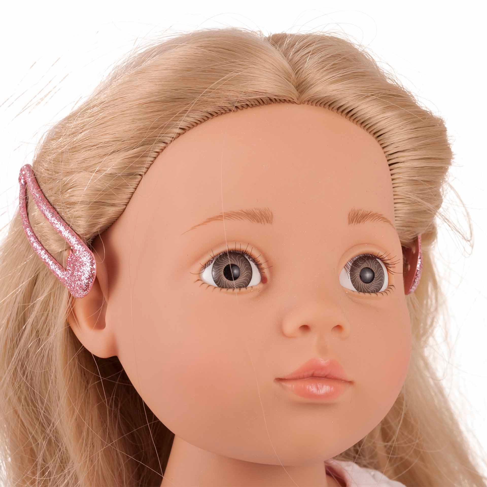 Produktbild Götz - Emma, Multigelenkstehpuppe mit blonden Haaren, ohne Pony und steingrauen Augen, 50 cm 4 von 5