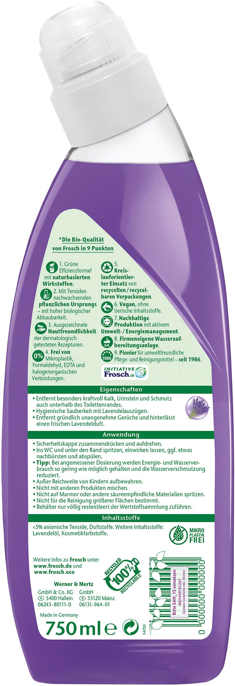 Produktbild Frosch Lavendel Urin- und Kalk-Entferner 2 von 5