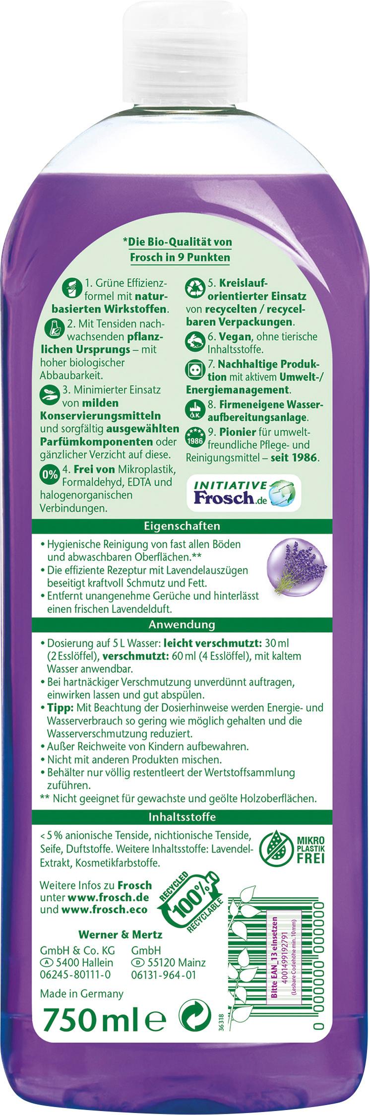 Produktbild Frosch Lavendel Universal-Reiniger 2 von 5