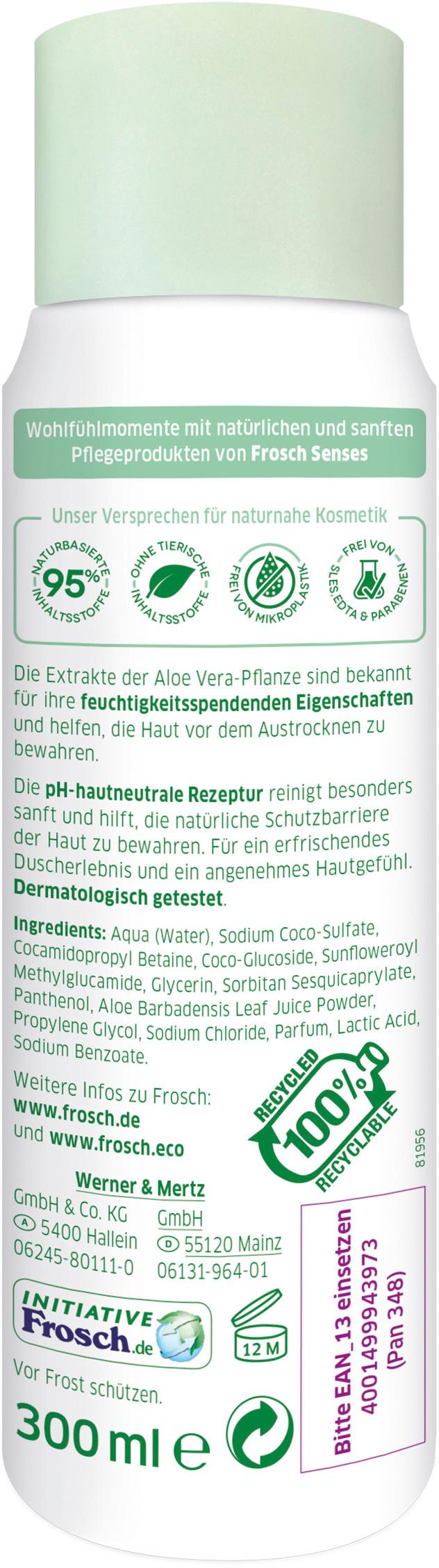 Produktbild Frosch Senses Aloe Vera Sensitiv-Dusche 300 ml 2 von 5