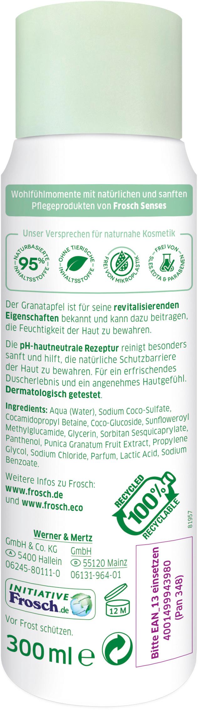 Produktbild Frosch Senses Granatapfel Sensitiv-Dusche 300 ml 2 von 5