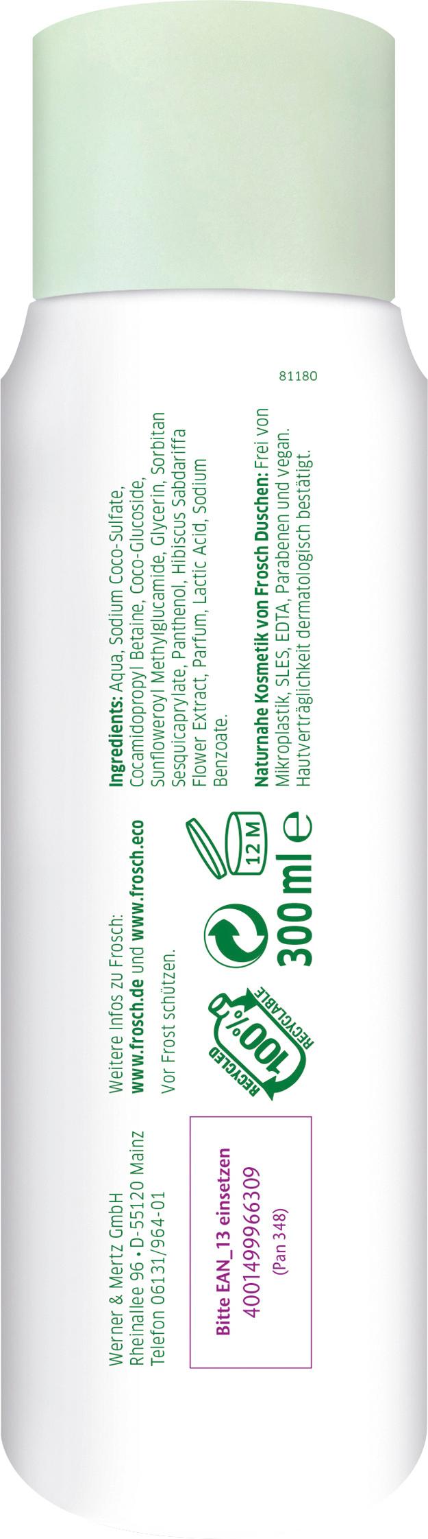 Produktbild Frosch Senses Hibiskusblüte Sensitiv-Dusche 2 von 2