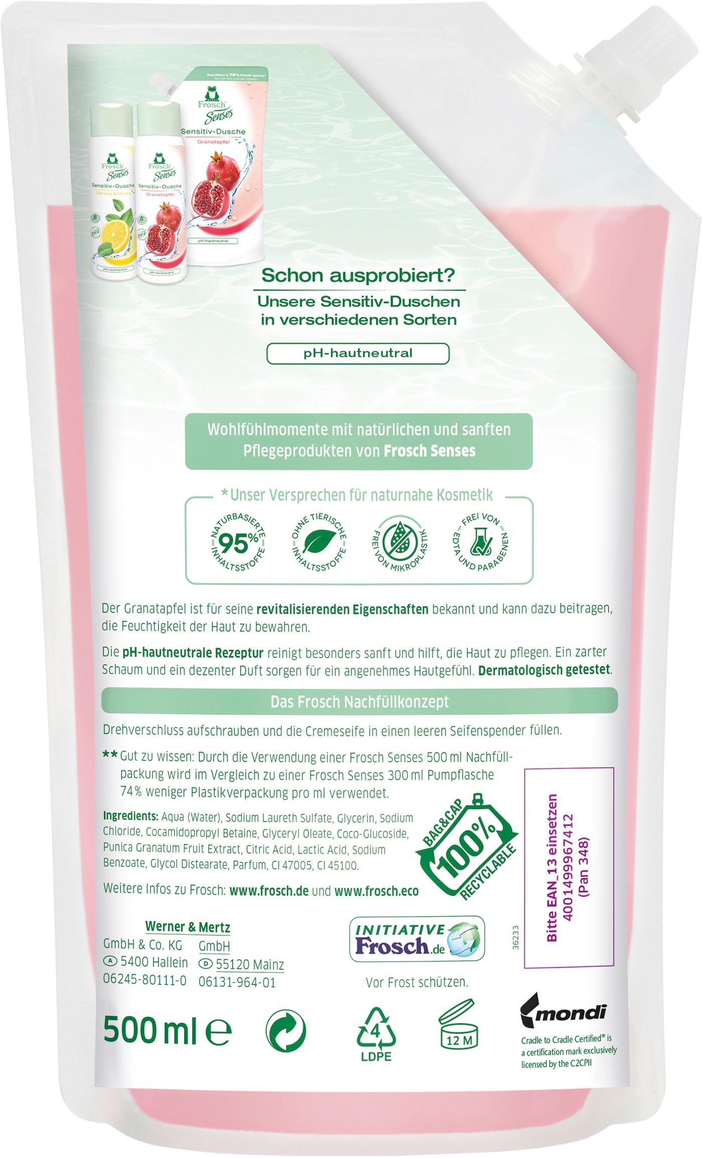 Produktbild Frosch Reine Pflege Granatapfel Cremeseife 2 von 2