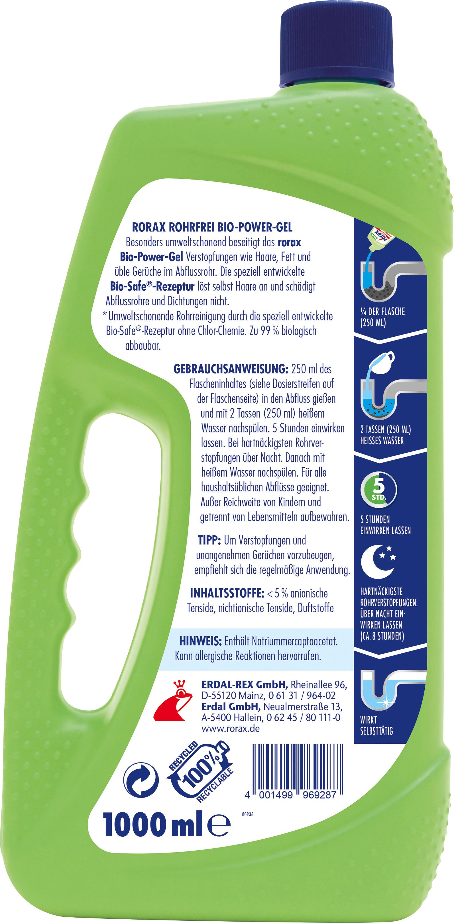Produktbild Rorax Rohrfrei Bio-Power-Gel 2 von 2