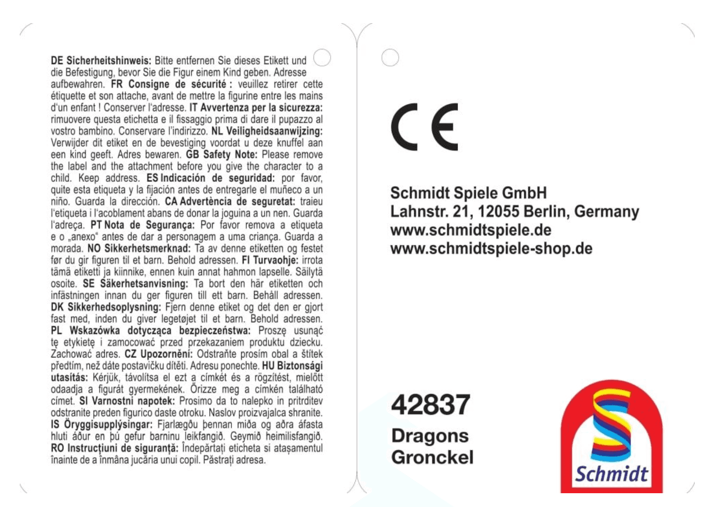 Produktbild Schmidt Spiele - DRAGONS: Gronckel, 25 cm, Plüsch 2 von 5