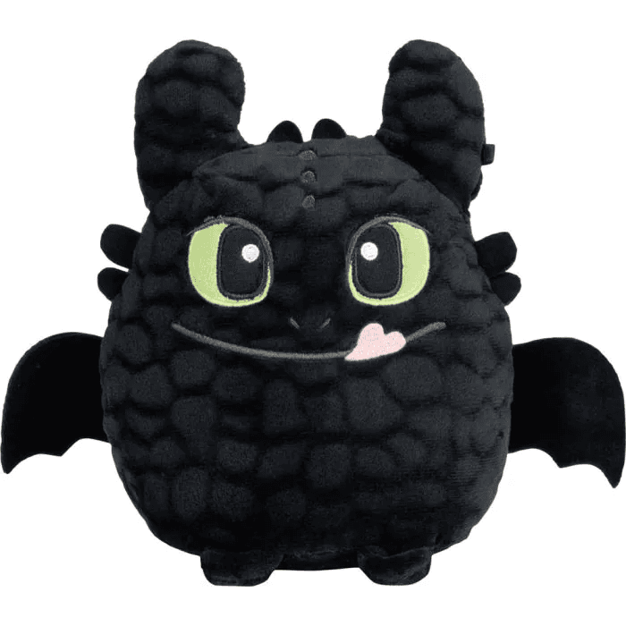 Schmidt Spiele - DRAGONS: Ohnezahn, frech, 18 cm, Squishy Plüsch