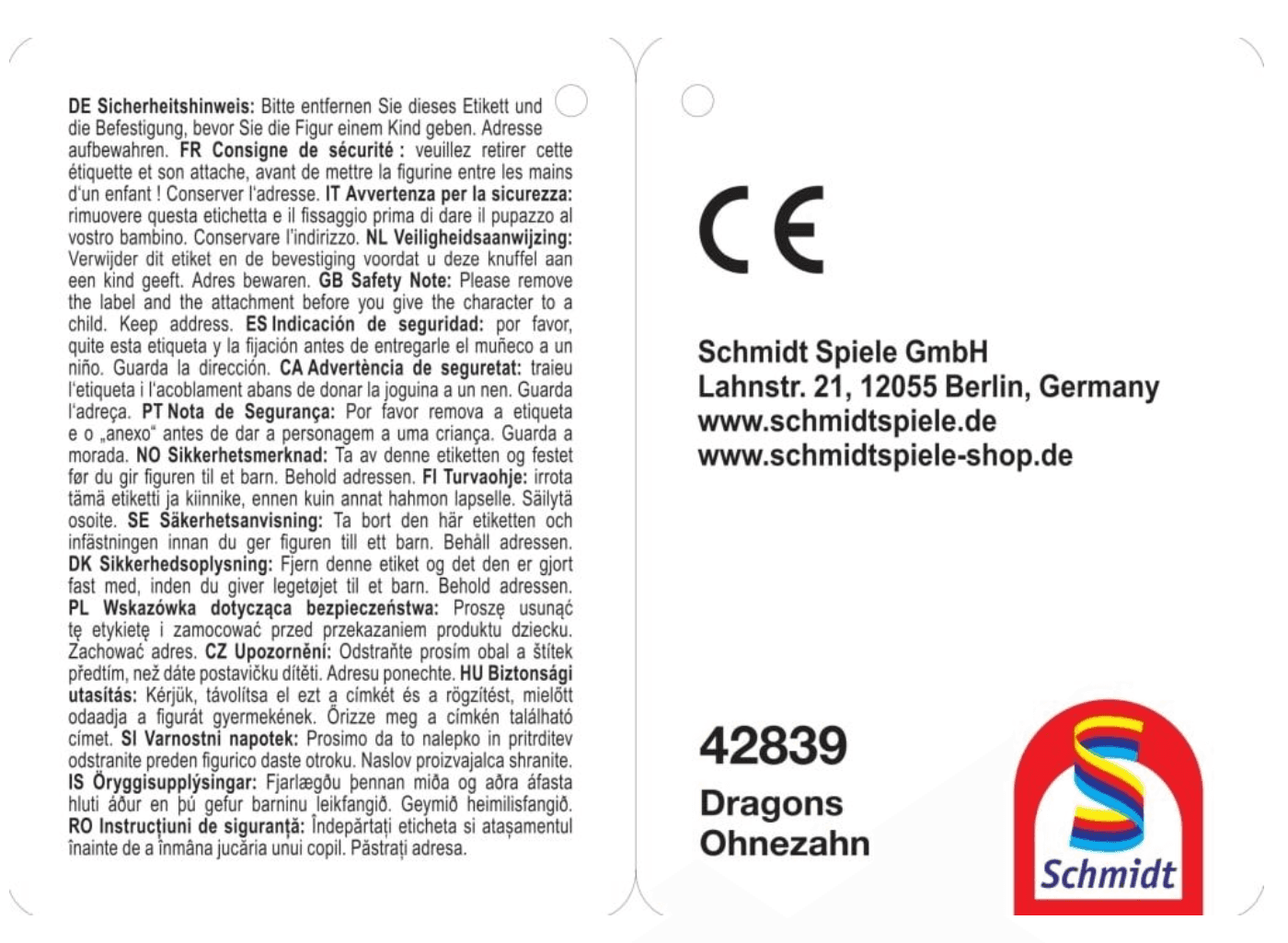 Produktbild Schmidt Spiele - DRAGONS: Ohnezahn, glücklich, 18 cm, Plüsch 2 von 4