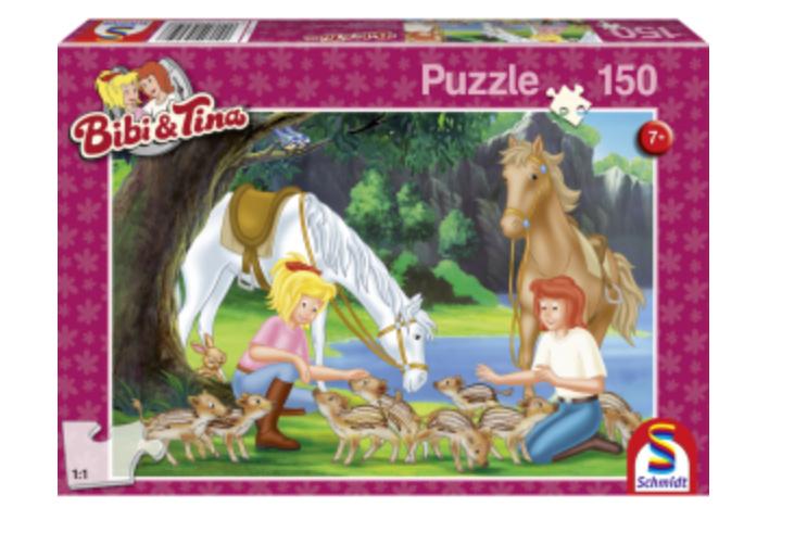 Schmidt Spiele - Bibi&Tina Am Steinbruch, 150 Teile Kinderpuzzle 56050