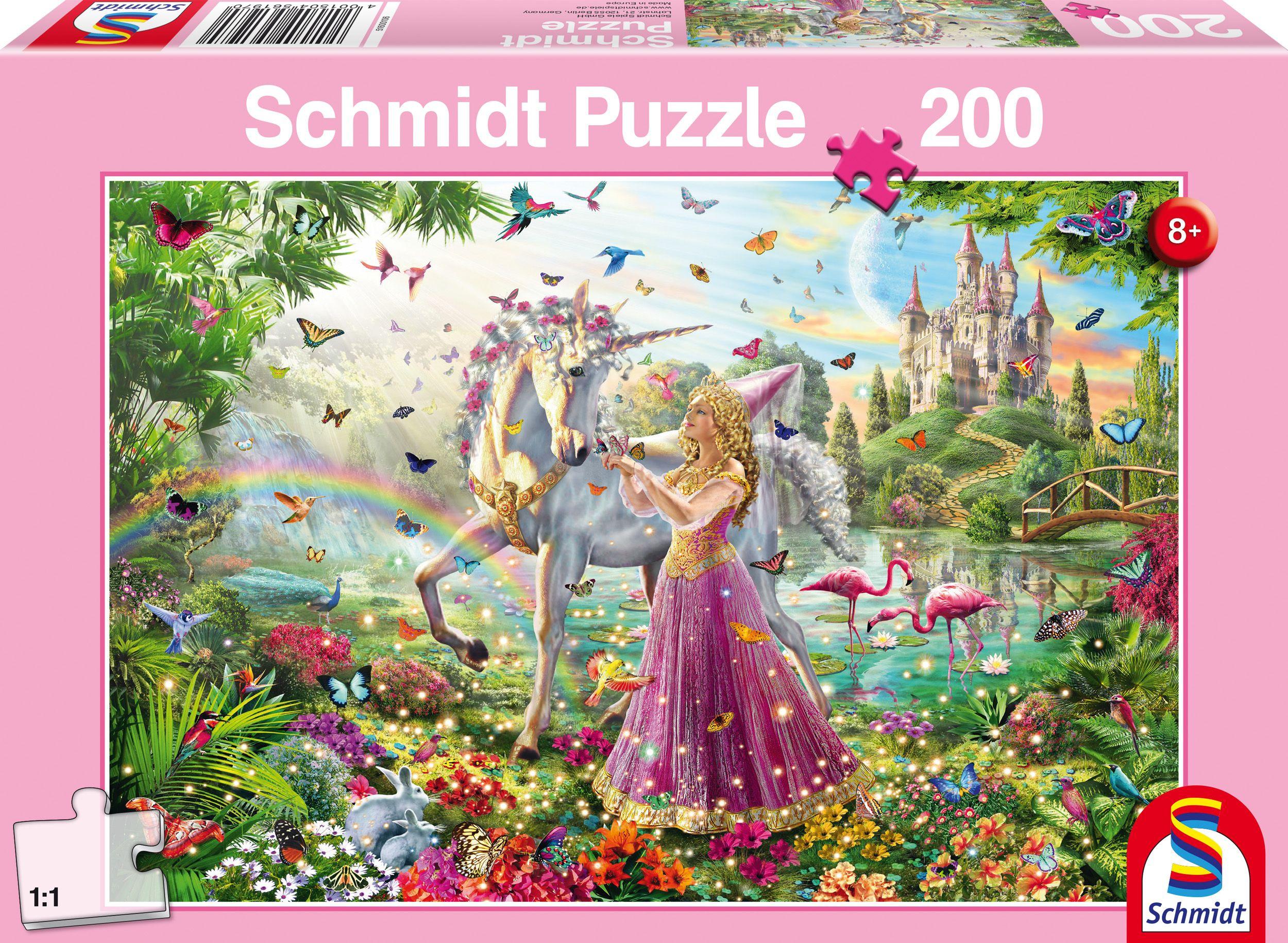 Schmidt Spiele - Puzzle - Schöne Fee im Zauberwald, 200 Teile
