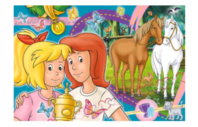 Produktbild Schmidt Spiele - Kinderpuzzle - Bibi&Tina - Pferdeglück + Slap-Snap-Band, 100 Teile 2 von 3