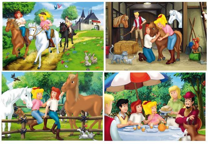 Produktbild Schmidt Spiele - Kinderpuzzle - Bibi und Tina: Puzzle-Box im Metallkoffer, 4 Puzzle! 2 von 6