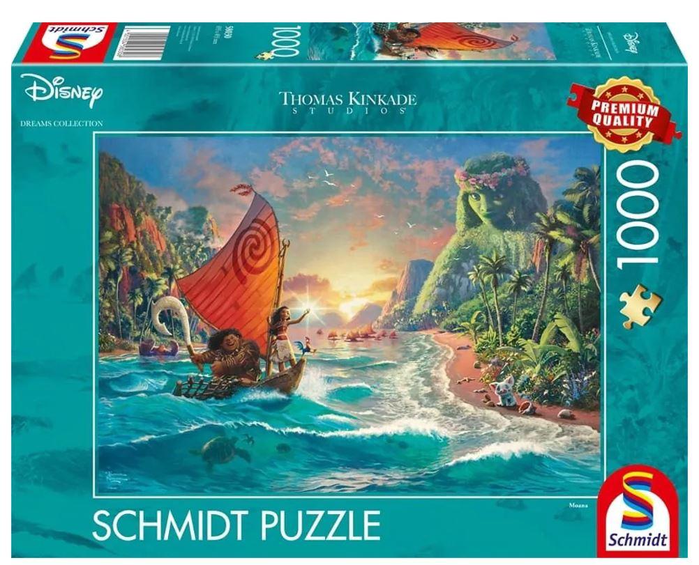 Schmidt Spiele - Thomas Kinkade Studios: Disney Dreams Collection - Moana – Vaiana, 1.000 Teile Puzzle