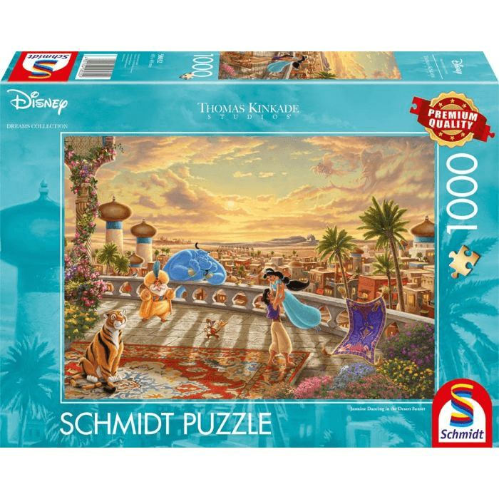 Thomas Kinkade Studios: Disney Dreams Collection - Jasmine Dancing in the Desert Sunlight, Aladdin, 1.000 Teile Puzzle