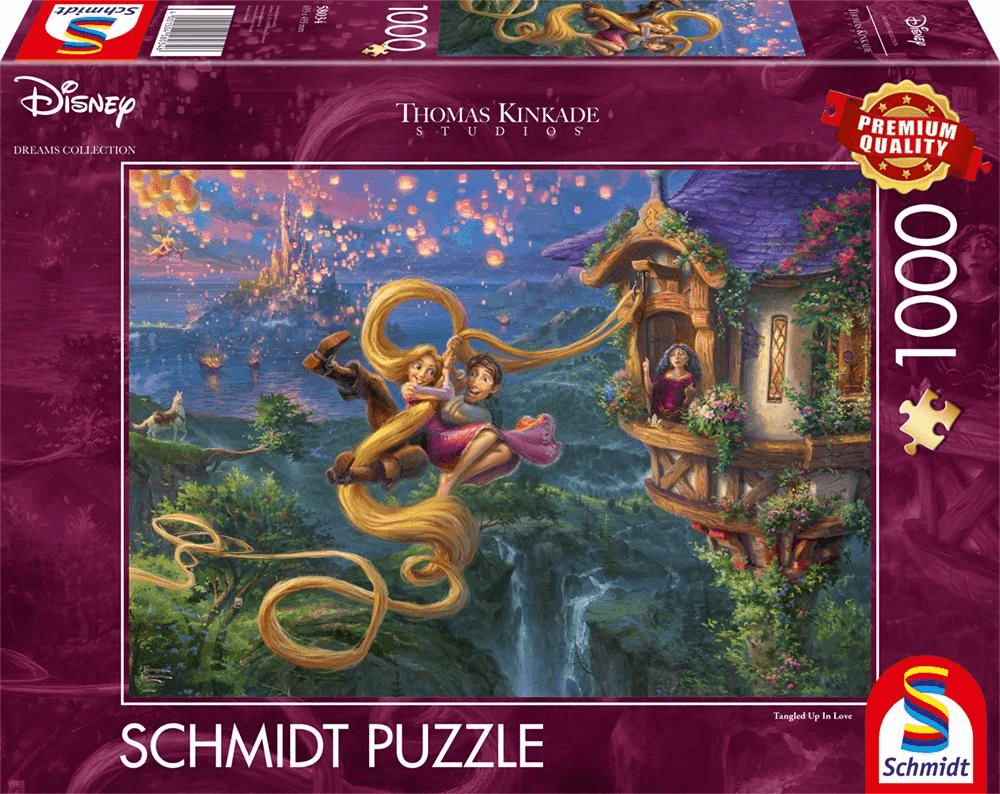 Schmidt Spiele - Thomas Kinkade Studios: Disney Dreams Collection - Rapunzel Tangled Up In Love, 1.000 Teile Puzzle