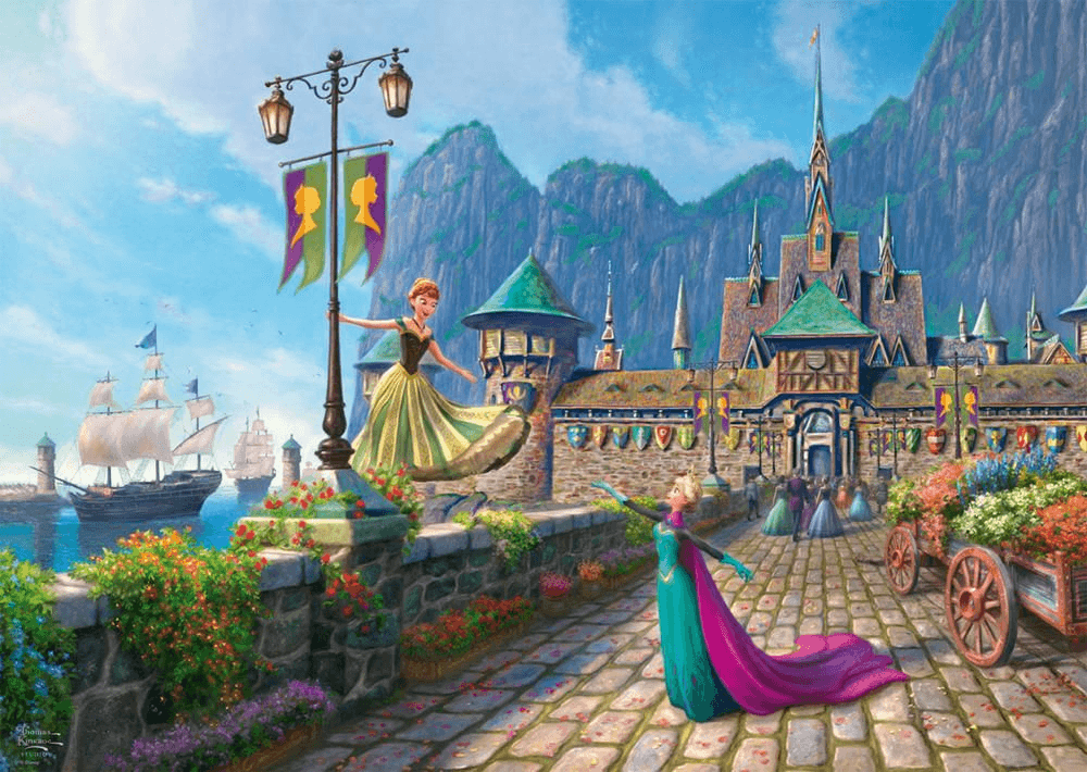 Produktbild Schmidt Spiele - Thomas Kinkade Studios: Disney Dreams Collection - Frozen - Celebration in Arendelle, 1.000 Teile Puzzle 4 von 4