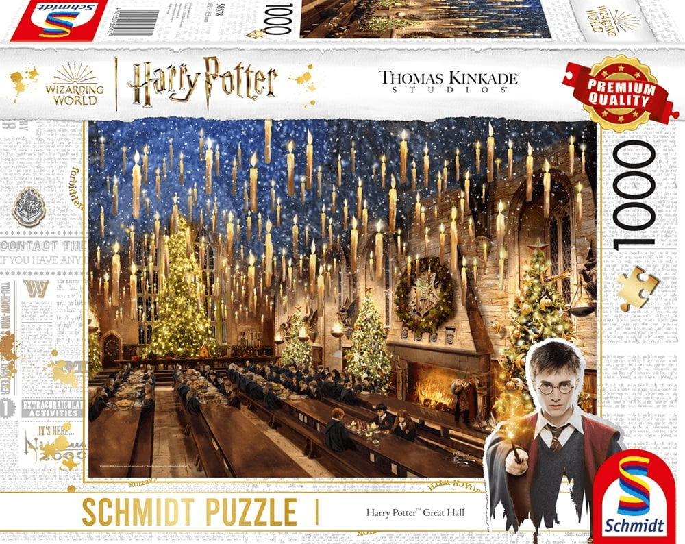Schmidt Spiele - Thomas Kinkade Studios: Harry Potter™ - Great Hall, 1.000 Teile Puzzle